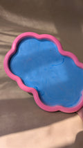 Blue Cloud Tray
