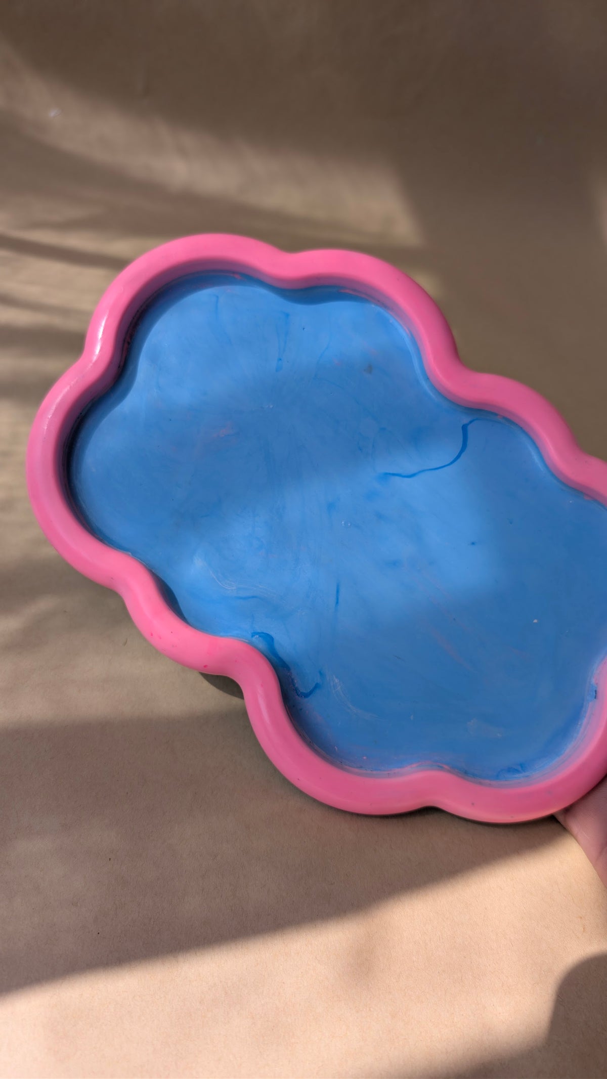 Blue Cloud Tray