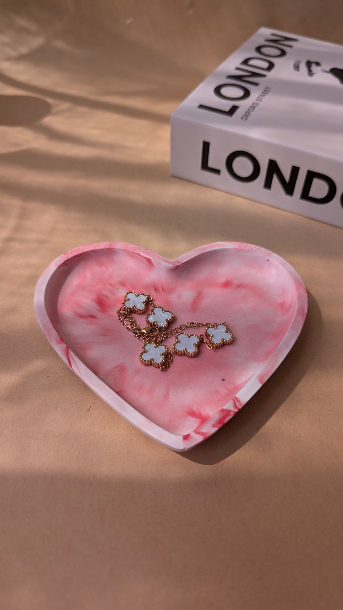 Pink Heart Trinket Tray
